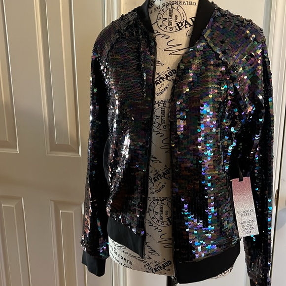 Victoria’s Secret Jackets & Blazers - Victoria’s Secret fashion show London, 2014 sequin bomber SP